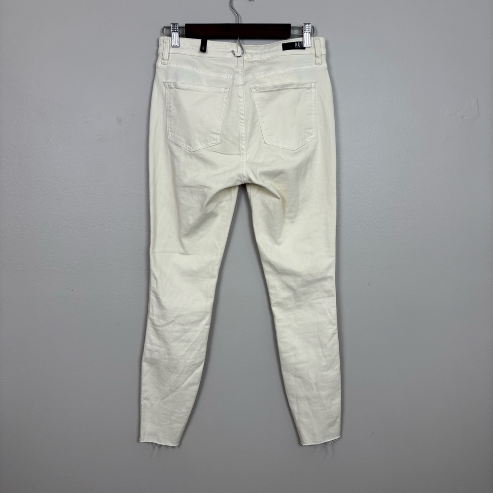 Kut From The Kloth Jean Women 2 Cream Connie Fab Ab Ankle Skinny High Rise Denim - Picture 6 of 13